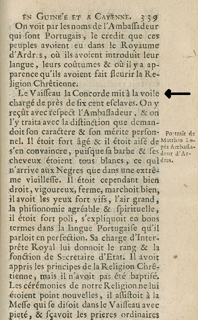 Pojedyncza strona drukowanego tekstu w języku francuskim.