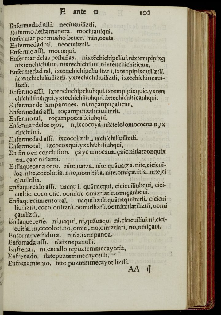 Single right-hand page of a printed book in Spanish. Text is printed in a black 17th-century font.