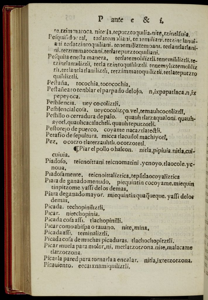 Single left-hand page of a printed book in Spanish. Text is printed in a black 17th-century font.