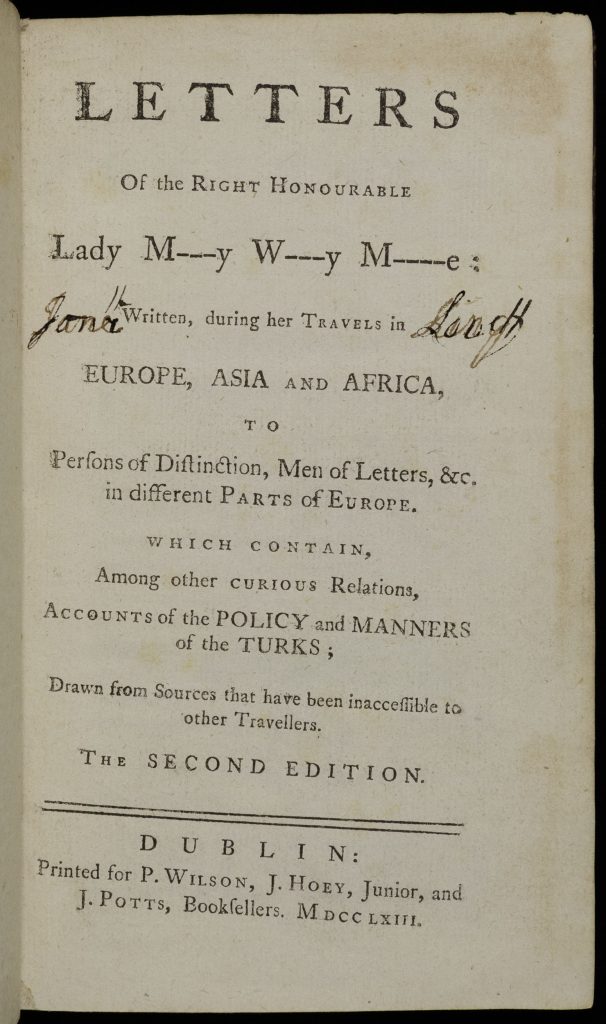 Title page of an early printed book. Type is black in an 18th-century typeface.