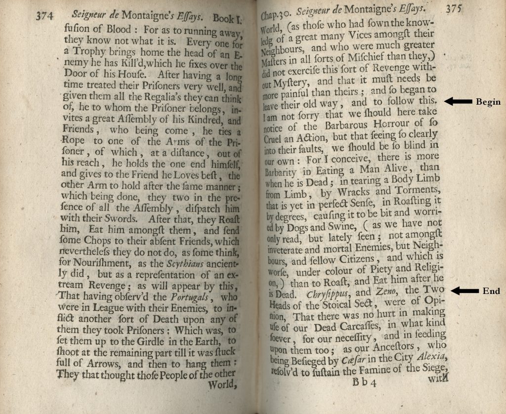 Two-page spread of printed text in English.