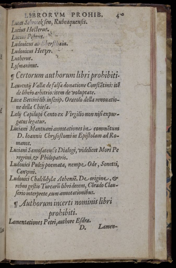 Single page of printed text in Latin