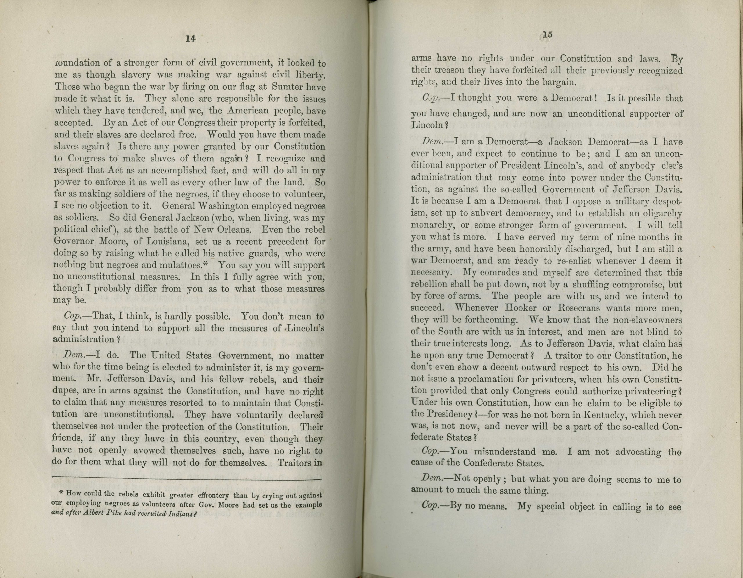 Treason or Loyal Opposition? The Copperheads and Dissent during the ...