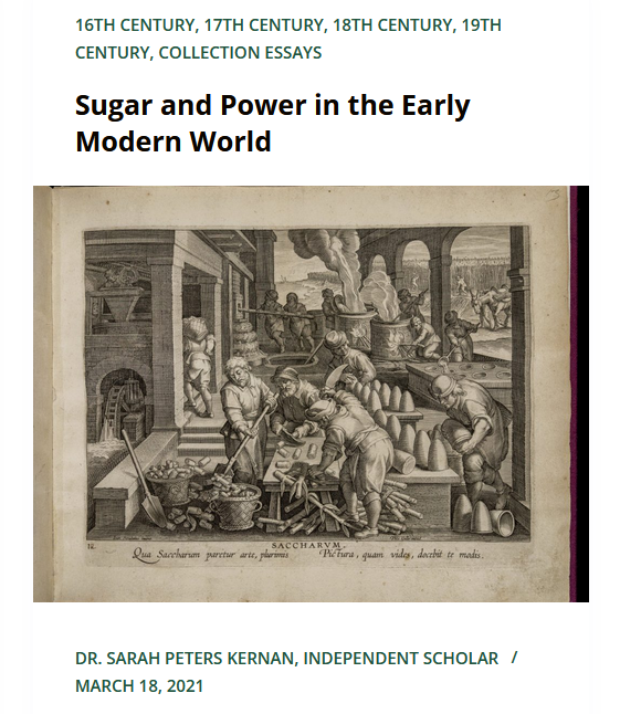 Thumbnail of collection essay entitled "Sugar and Power in the Early Modern World"