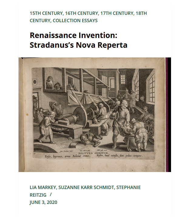 Thumbnail of collection essay entitled "Renaissance Invention: Stradanus's Nova Reperta"