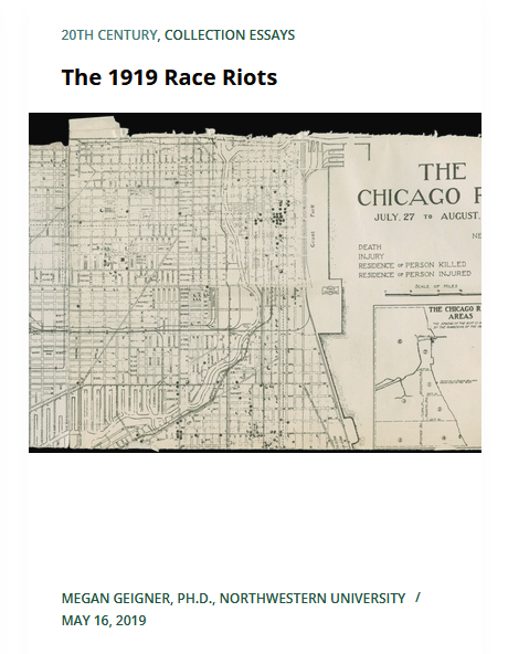 Thumbnail for the collection essay The 1919 Race Riots