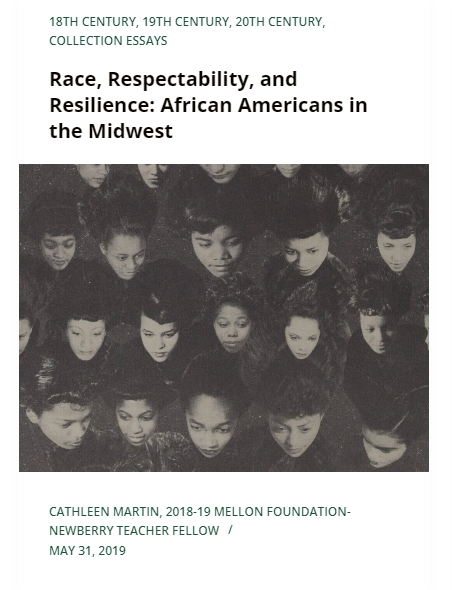 Thumbnail for essay entitled "Race, Respectability, and Resilience: African Americans in the Midwest"