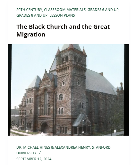 Thumbnail of lesson "The Black Church and the Great Migration"